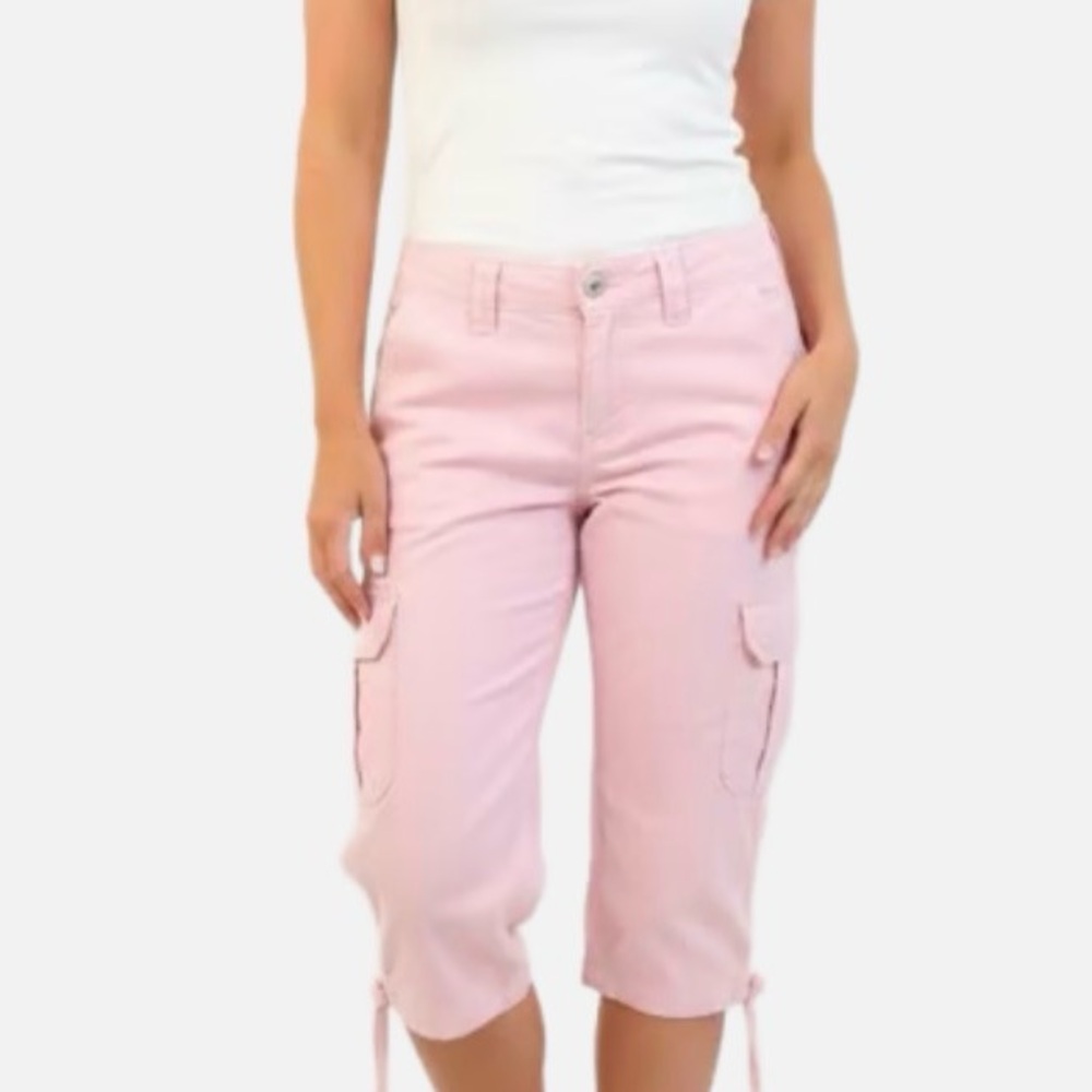 Express light pink cargo capri pants / Size 2